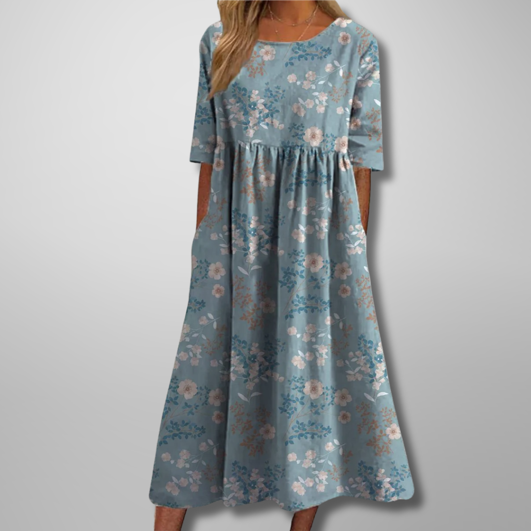 Women's Midi Dress – Light Blue