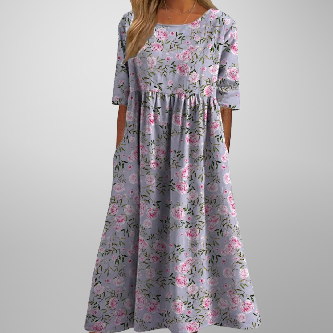 Women's Midi Dress – Light Pink