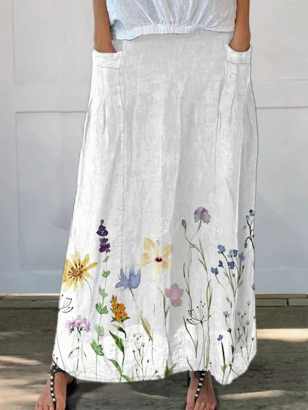 Women's Maxi Skirt – White