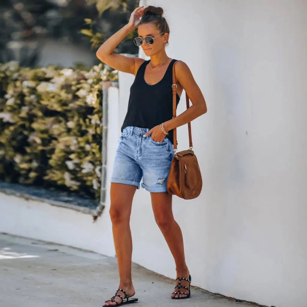 Women's High Waist Shorts