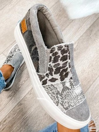 Women's Slip On Sneakers – Grey