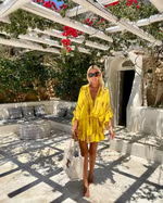 Women's V Neck Mini Dress