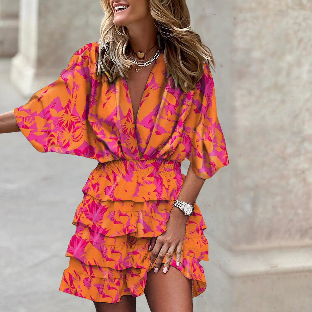 Women's Mini Dress – Orange
