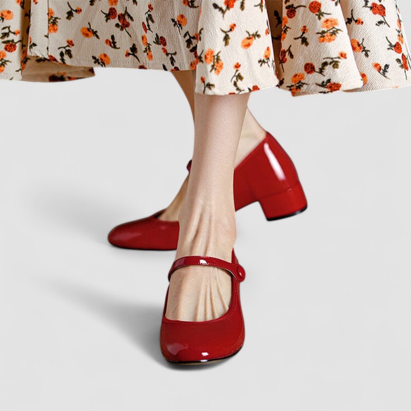 Women's Block Heel Mary Janes
