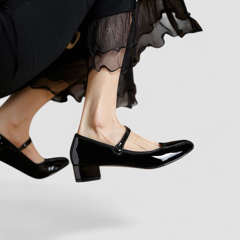 Women's Block Heel Mary Janes
